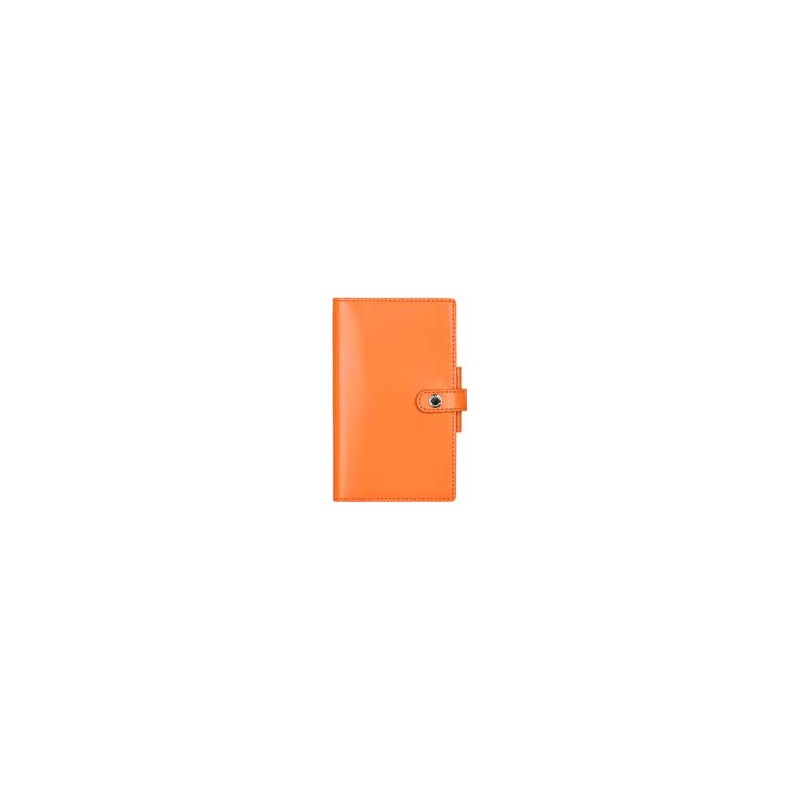 Agenda 15 cm  avec patte GLOSSY Orange Agenda Moderne