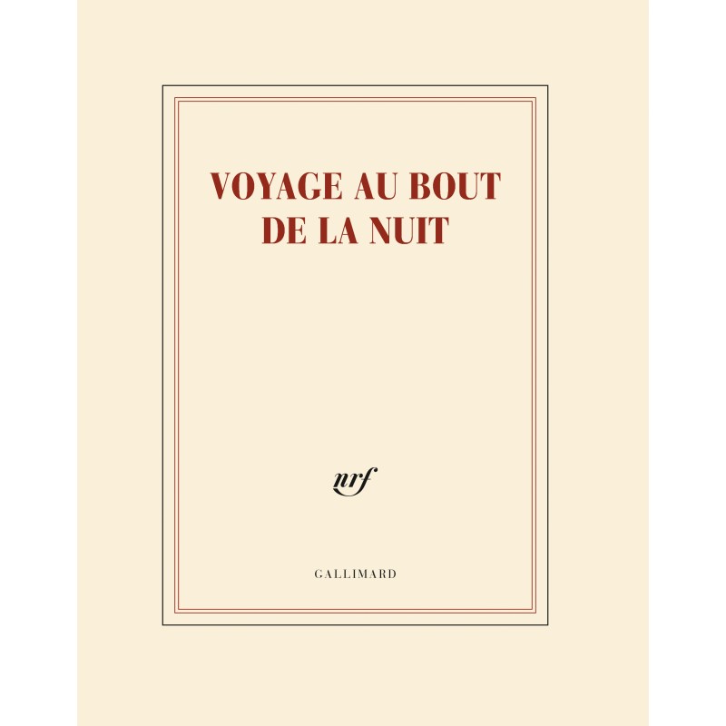 Gallimard - 3260050881241 - Cahier + crayon «Voyage au bout de la