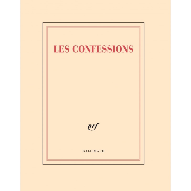 Cahier + crayon «Les confessions» Gallimard