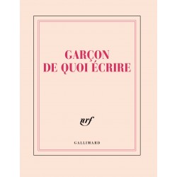 Carnet carré «Garçon de quoi écrire» Gallimard