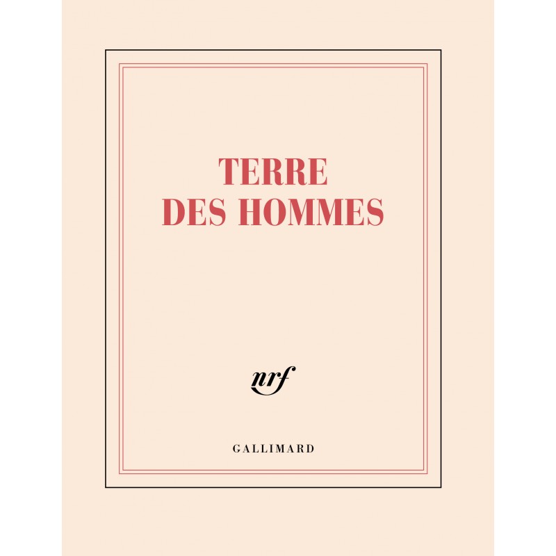 Carnet carré «Terre des hommes» Gallimard