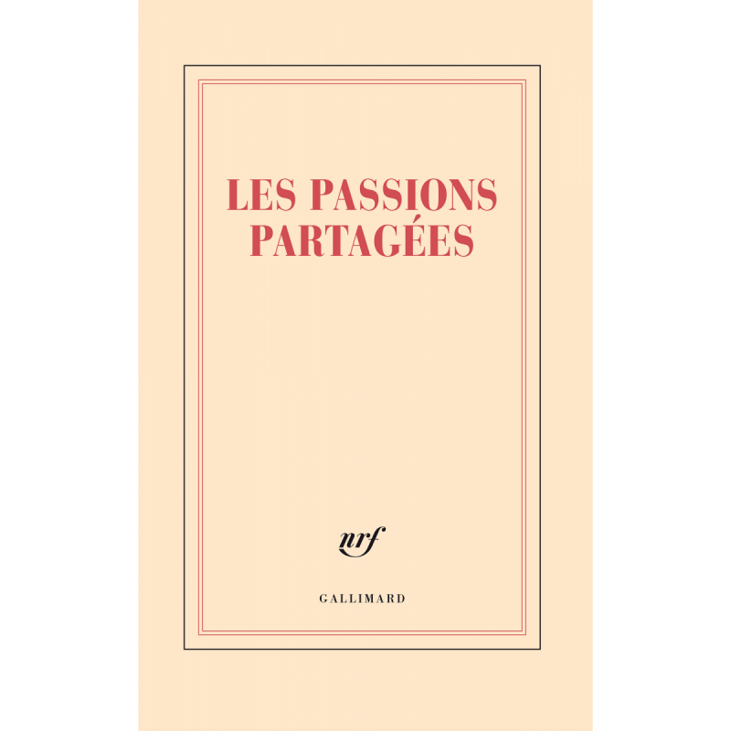 Grand Carnet «Passions partagées» Gallimard
