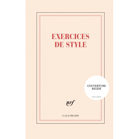 Grand Carnet rigide «Exercices de style» Gallimard