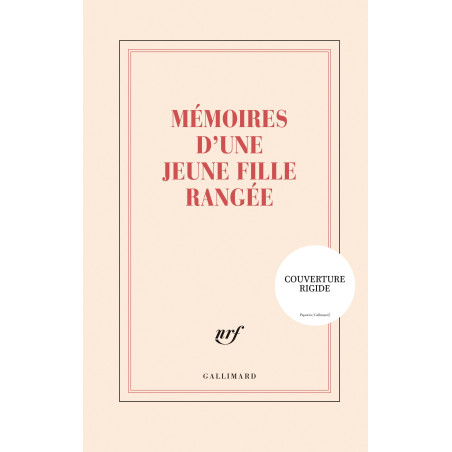 Grand Carnet rigide «Mémoires d'une jeune fille rangée» Gallimard
