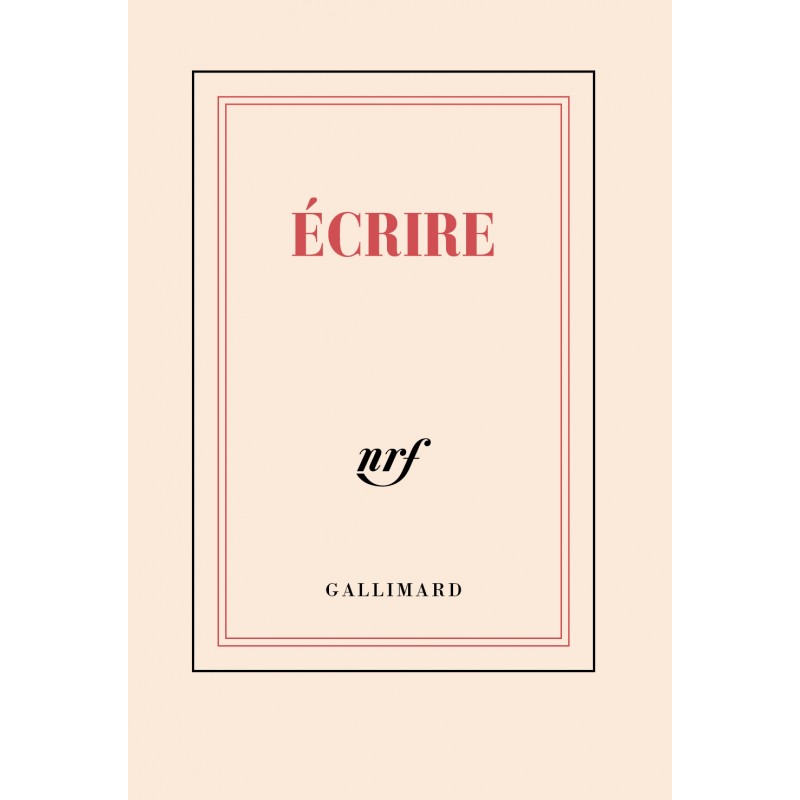 Carnet Poche «Ecrire» Gallimard