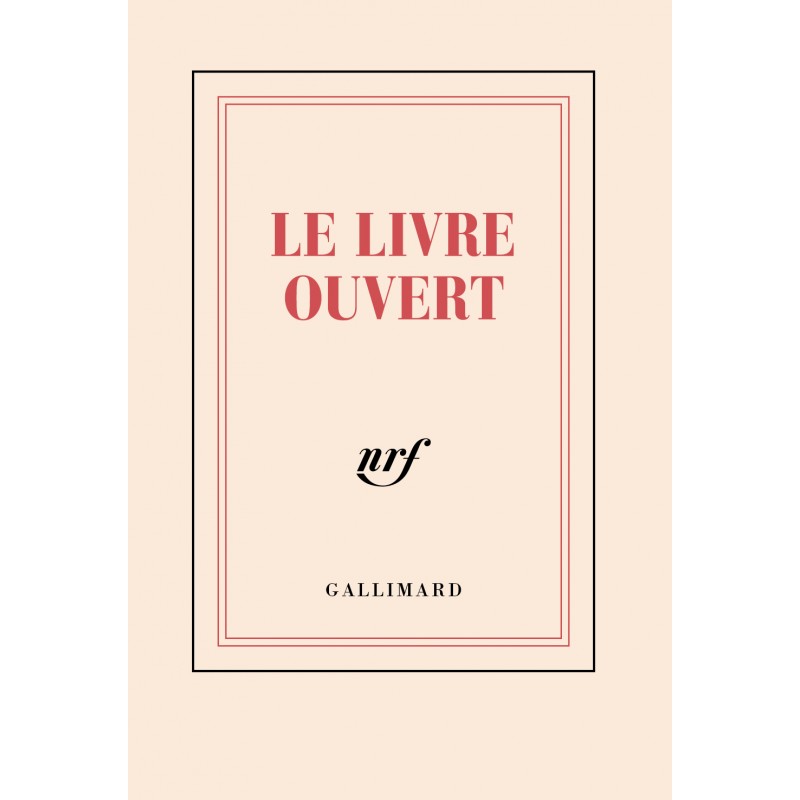 Carnet Poche «Le livre ouvert» Gallimard