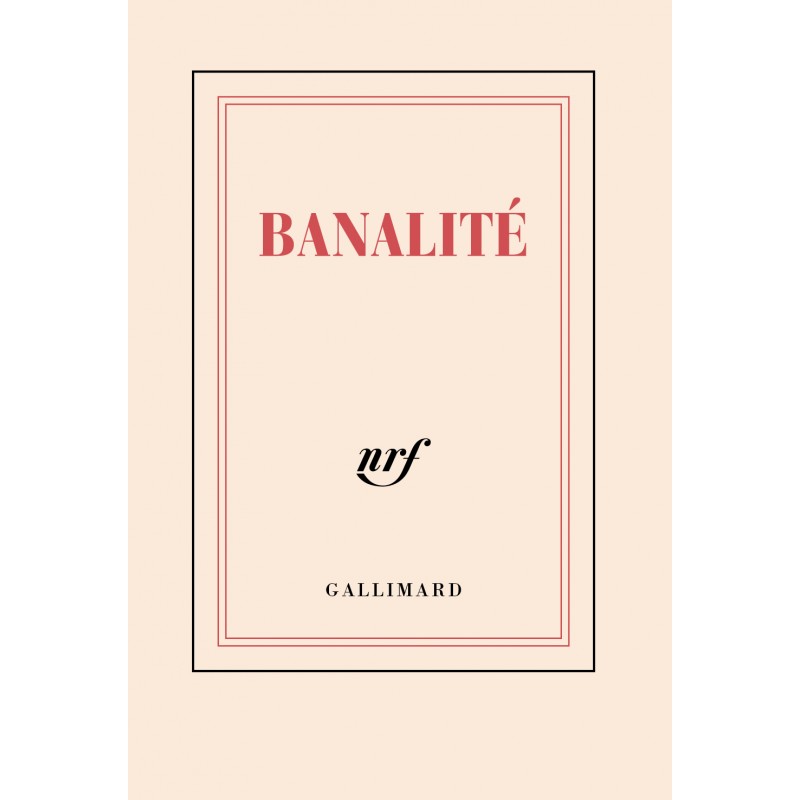 Gallimard - 3260050883931 - Carnet Poche «Banalité» Gallimard - La  Papeterie Parisienne