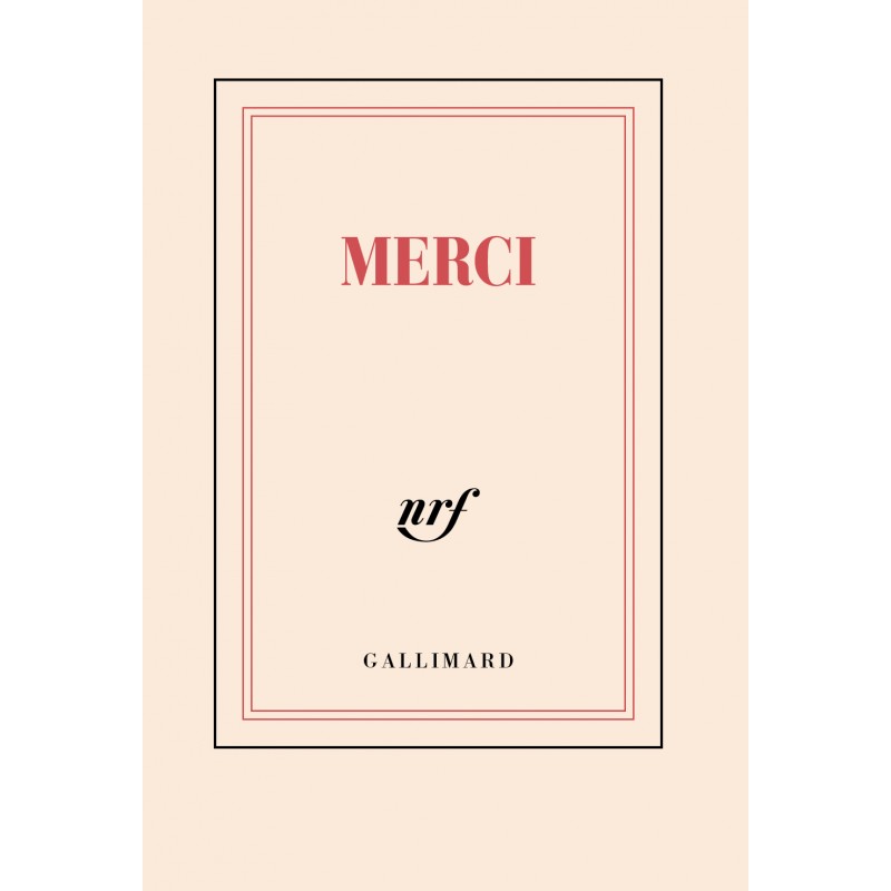 Carnet Poche «Merci» Gallimard
