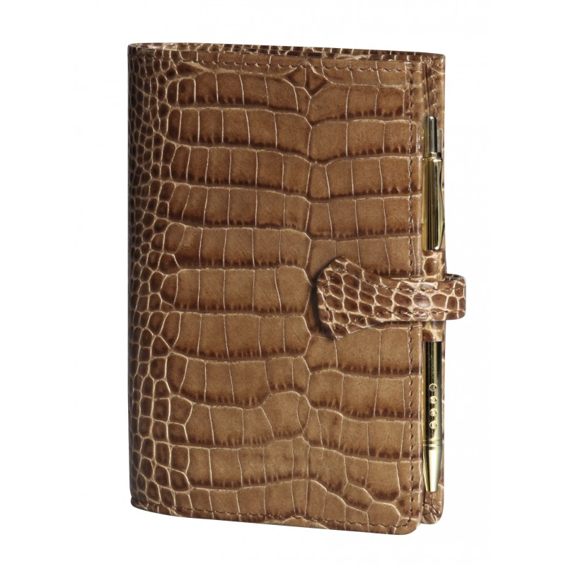 Agenda SK 12 Croco Savannah vison Mignon