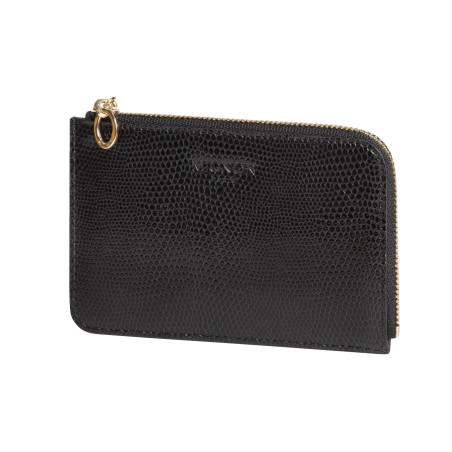 Porte-cartes zippé Bornéo noir Mignon