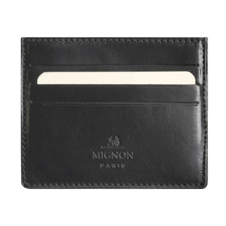 Étui cartes Veau Boboli noir Mignon