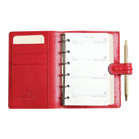 Agenda SK 12 Bornéo Rouge Garance Mignon (2027)