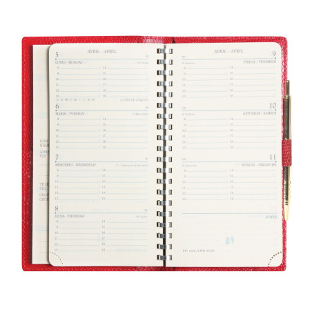 Agenda AS 16 Bornéo Rouge Garance Mignon (2027)