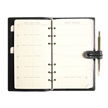 Agenda AK 18 Bornéo Noir Mignon (2027)