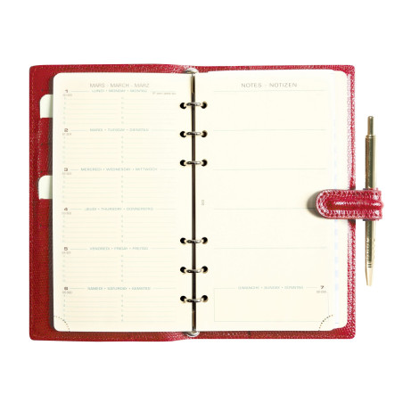 Agenda AK 18 Bornéo Rouge Garance Mignon (2027)