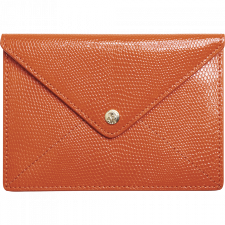 Enveloppe identité Bornéo orange épicé Mignon Paris