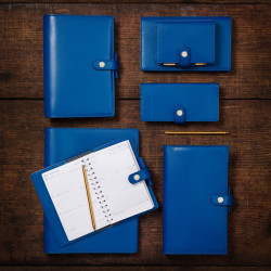 Agenda 6 × 14 Glossy bleu roi avec patte - Agenda Moderne