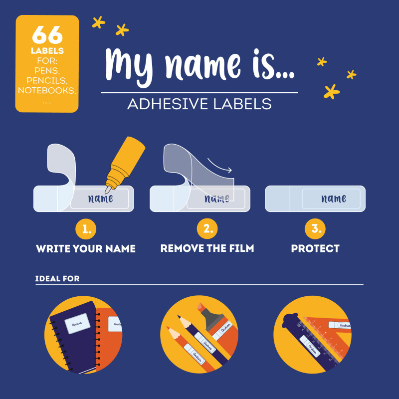 Etiquettes Legami My Name Is Space | La Papeterie Parisienne