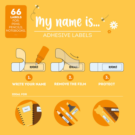 Etiquettes Legami My Name Is Teddy Bear