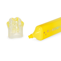 Surligneur Legami Meow Kitty Jaune | La Papeterie Parisienne