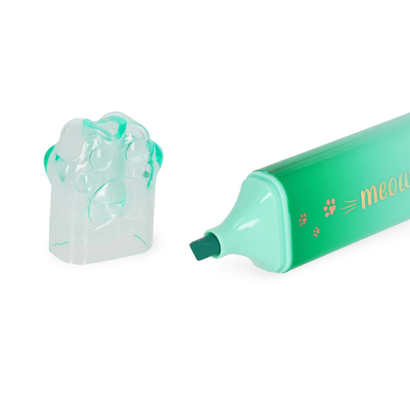 Surligneur Legami Meow Kitty Vert | La Papeterie Parisienne