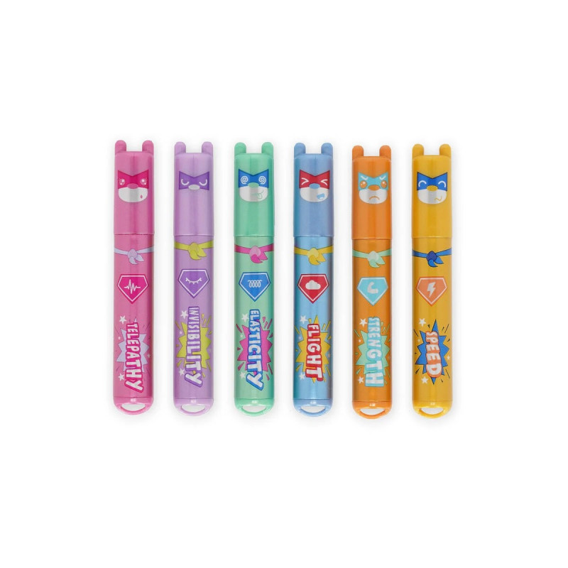 Set 6 Mini Surligneurs Legami Teddy Bear