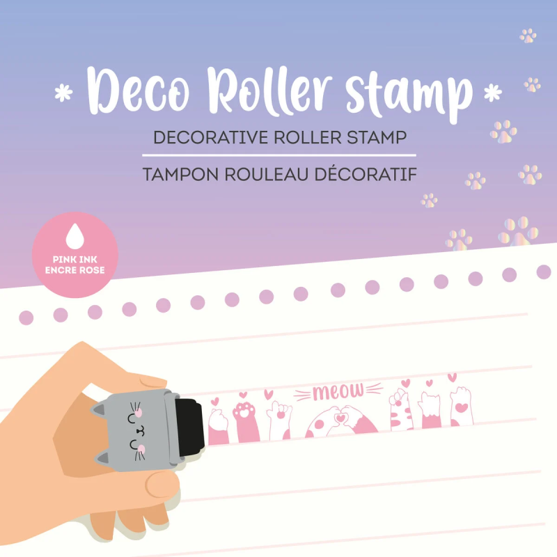 Tampon Rouleau Legami Deco Roller Kitty