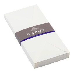 25 enveloppes DL (110x220mm) Vergé de France doublées - G. Lalo