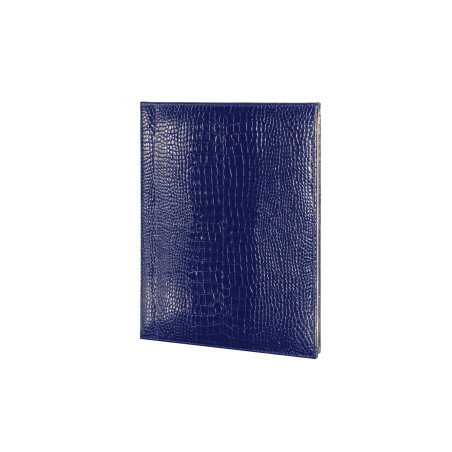 Livre d'or 27 Croco Savannah Bleu marine - Mignon Paris