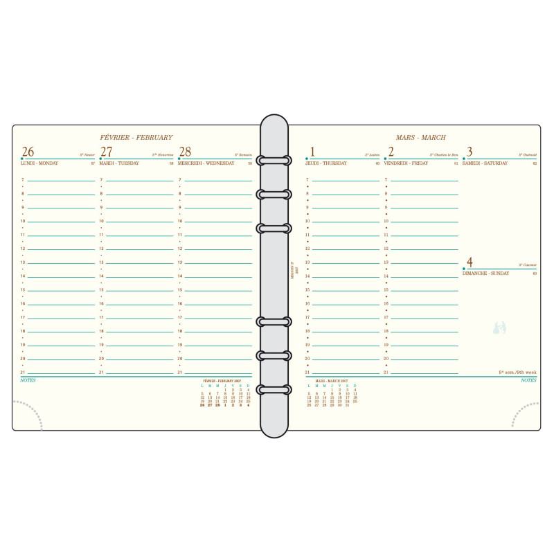 Recharge agenda Mignon 2027 AK17 17330M - Mignon Paris