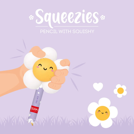 Crayon Legami Marguerite Squeezies avec anti-stress
