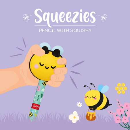 Crayon Legami Abeille Squeezies avec anti-stress