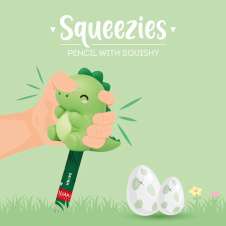 Crayon Legami Dinosaure Squeezies avec anti-stress
