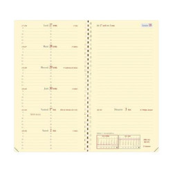 Agenda Quo Vadis Italnote S Prestige 2027 noir 8,8 x 17 cm