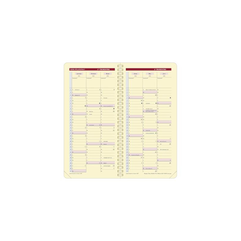 Agenda Quo Vadis Italnote S Prestige 2027 noir 8,8 x 17 cm