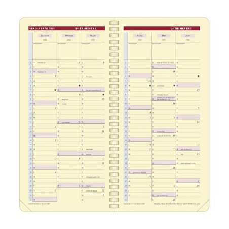 Agenda Quo Vadis Italnote S Prestige 2027 noir 8,8 x 17 cm