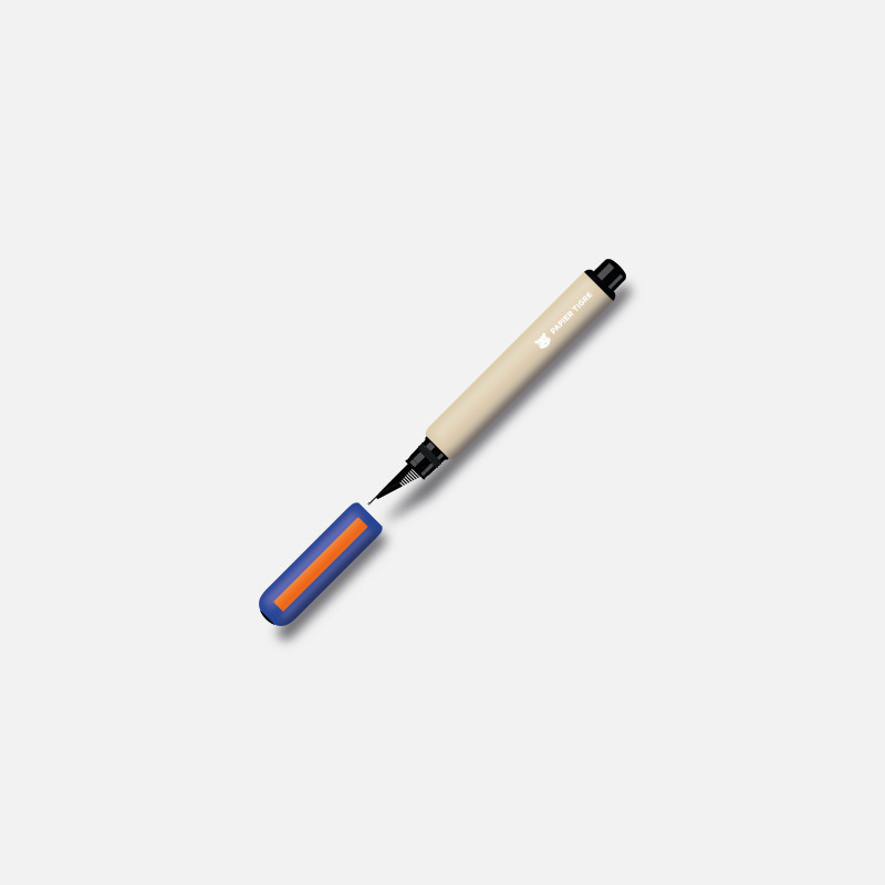 Stylo-plume Bleu Papier Tigre | Plume M en Métal - La Papeterie Parisienne