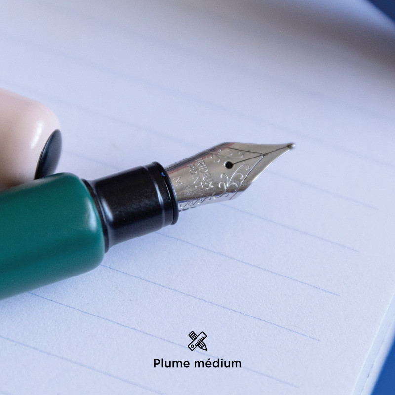 Stylo-plume Bleu Papier Tigre | Plume M en Métal - La Papeterie Parisienne