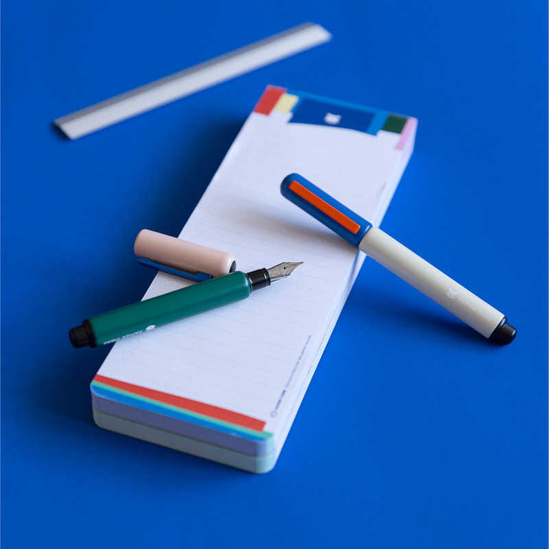 Stylo-plume Bleu Papier Tigre | Plume M en Métal - La Papeterie Parisienne