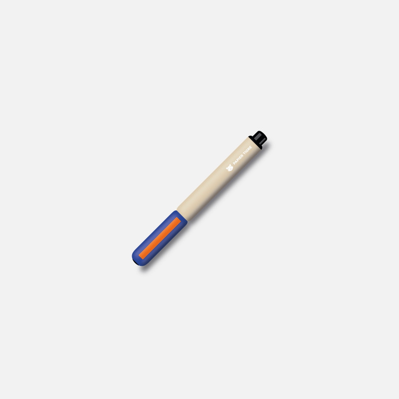 Stylo-plume Bleu Papier Tigre | Plume M en Métal - La Papeterie Parisienne
